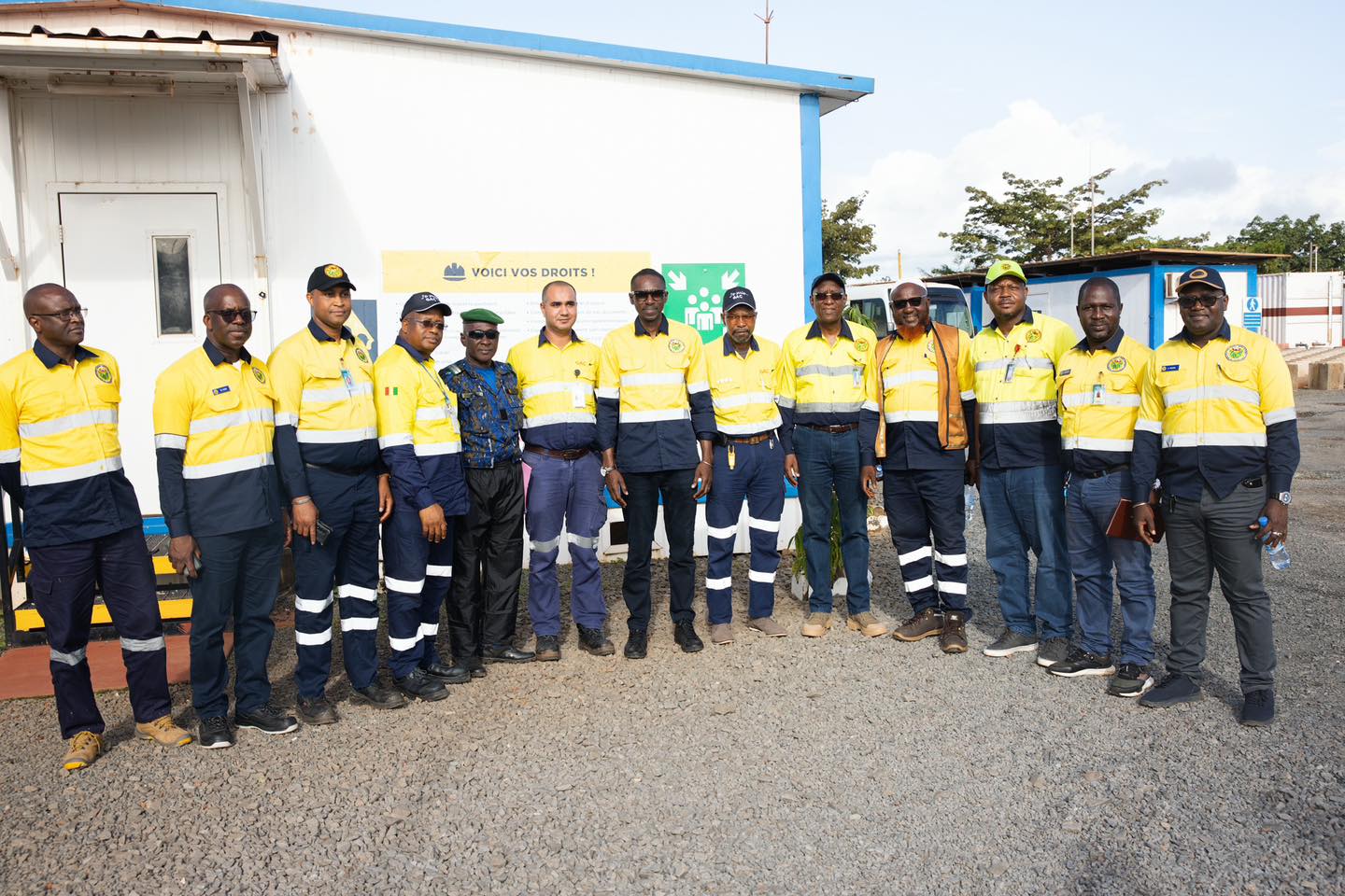 Mission de visite des infrastructures minières dans le corridor nord-ouest.