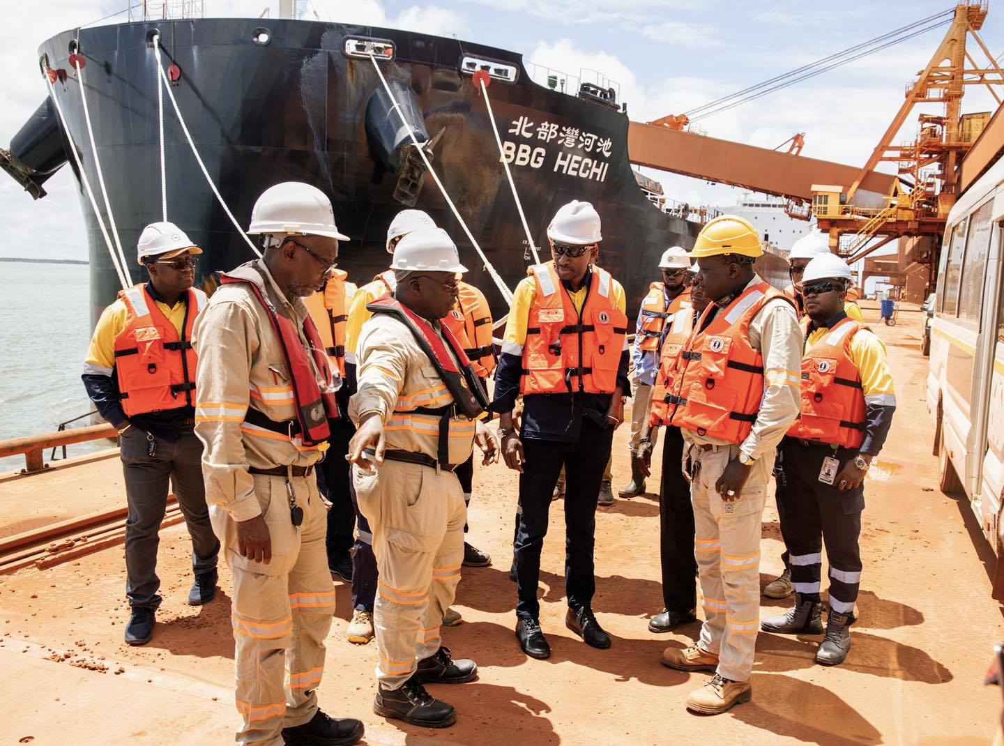 Mission de visite des infrastructures minières dans le corridor nord-ouest.